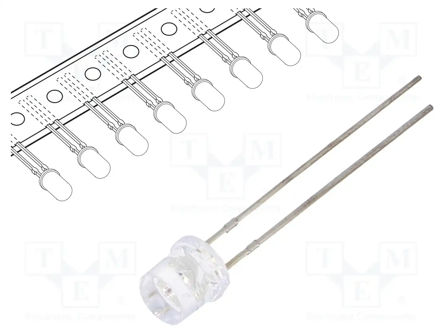 OPTOSUPPLY OS5RPM57E1A-T-MN — Круглые светодиоды THT