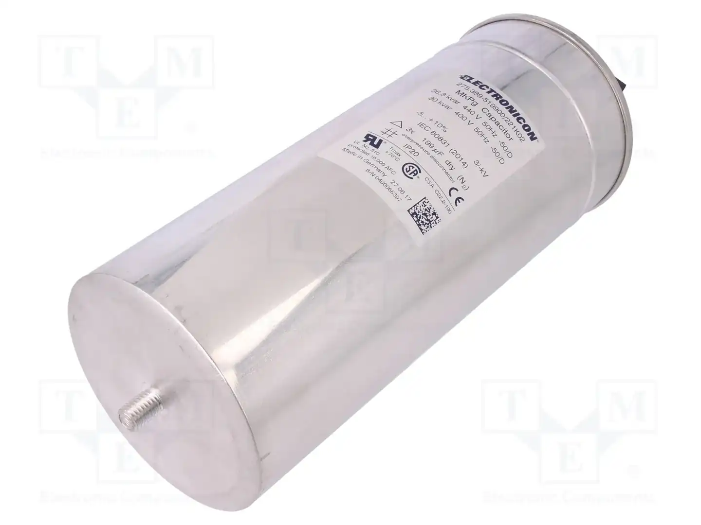 ELECTRONICON 275.389-519900/221K02 — Конденсаторы для комп. реакт. мощности