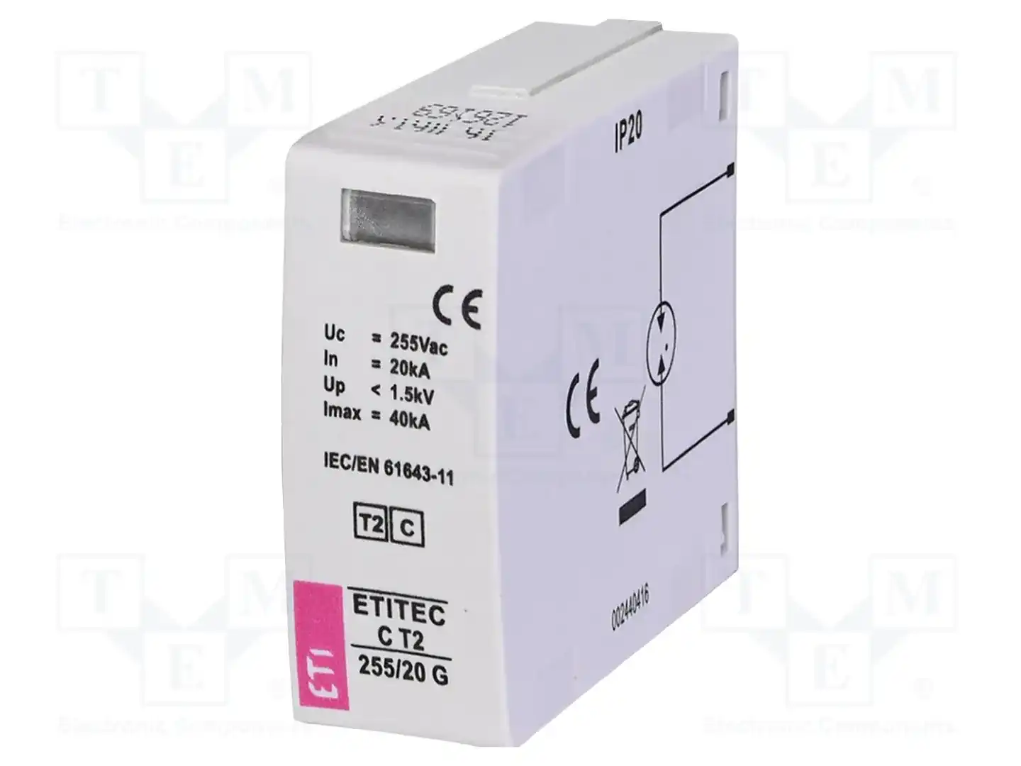 ETI POLAM MOD. ETITEC C T2 255/20 G — Ограничители перенапряжения