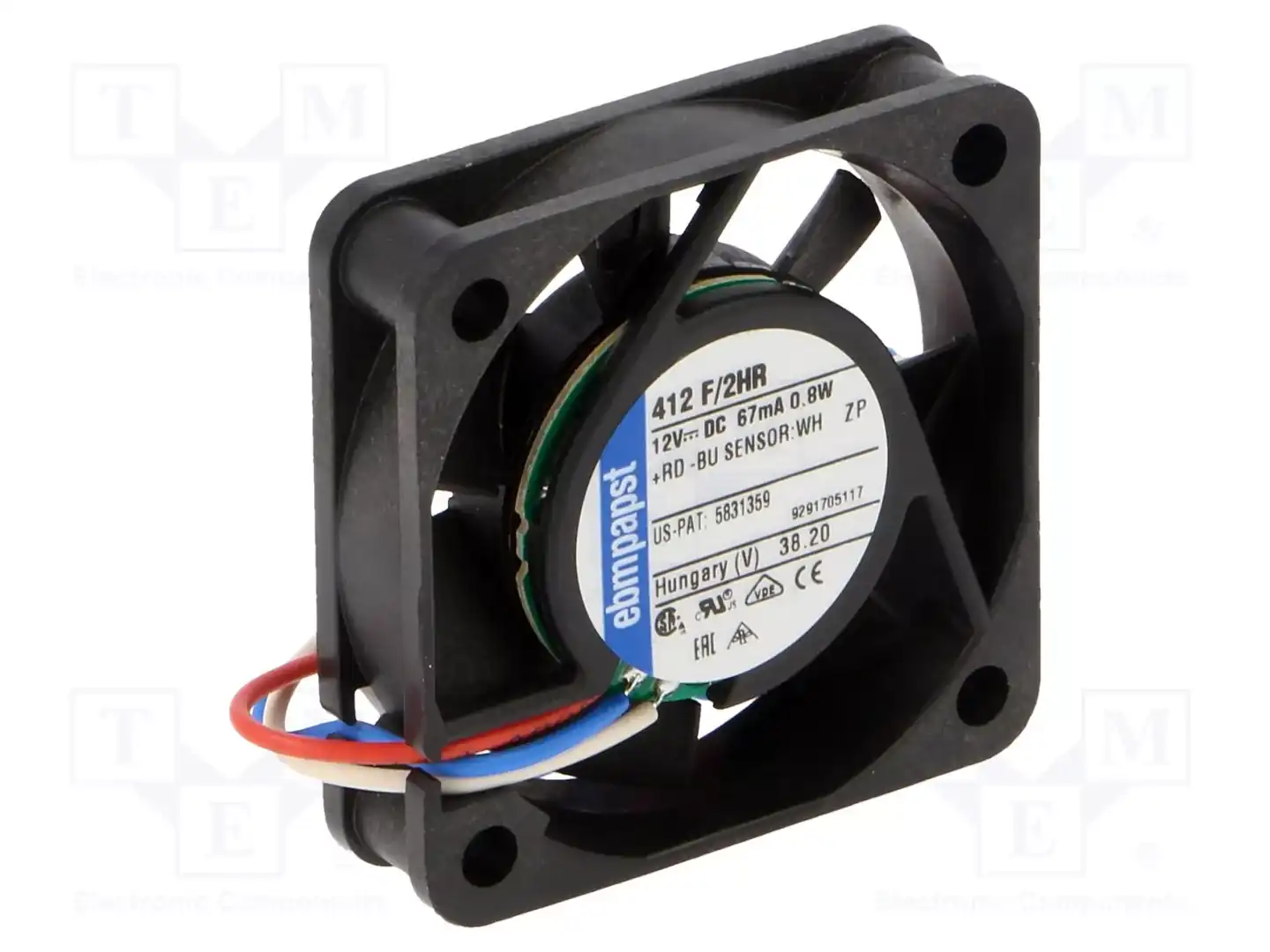 EBM-PAPST 412F/2HR — Вентиляторы DC 12V