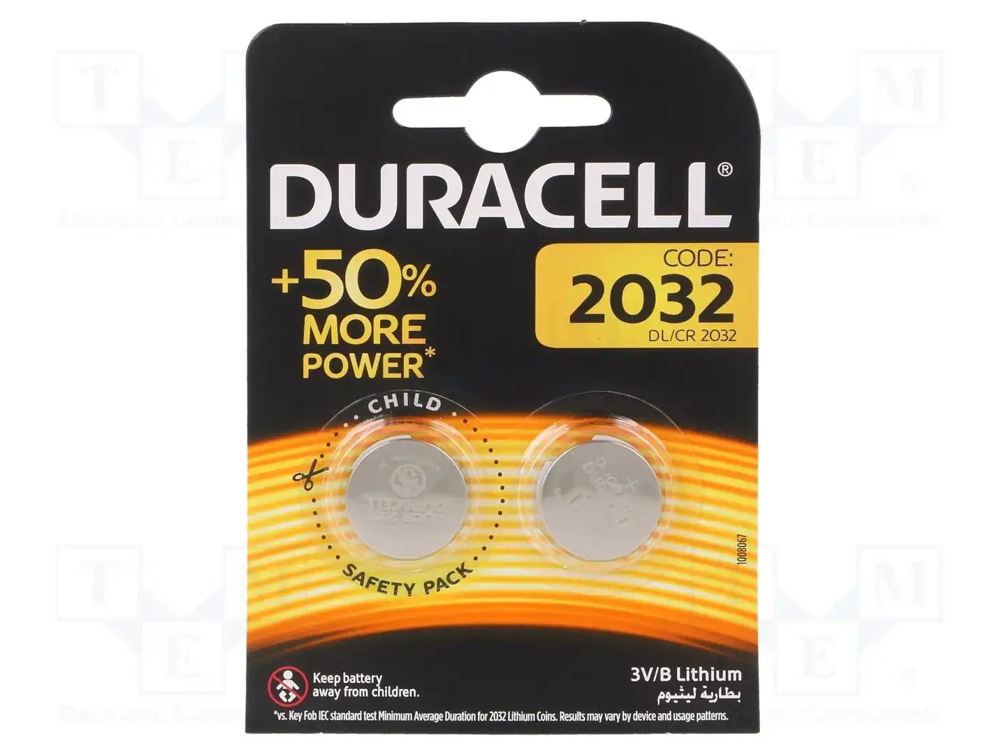 DURACELL DR2032 B2 — Батареи