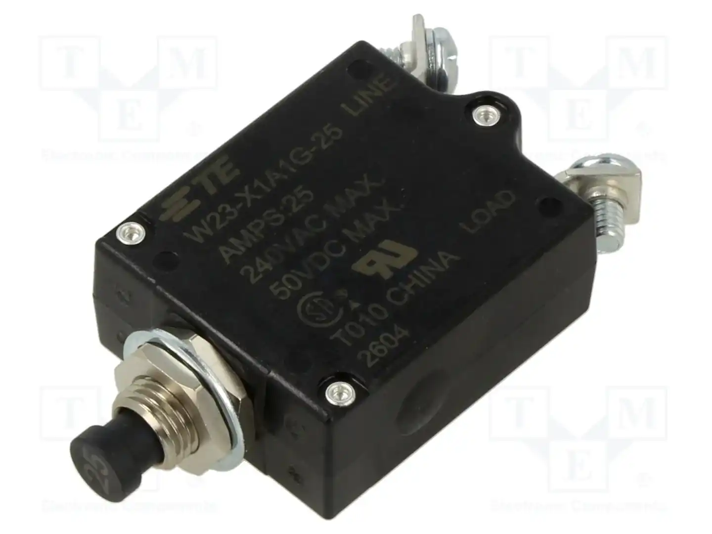 TE Connectivity W23-X1A1G-25 — Выключатели максимального тока