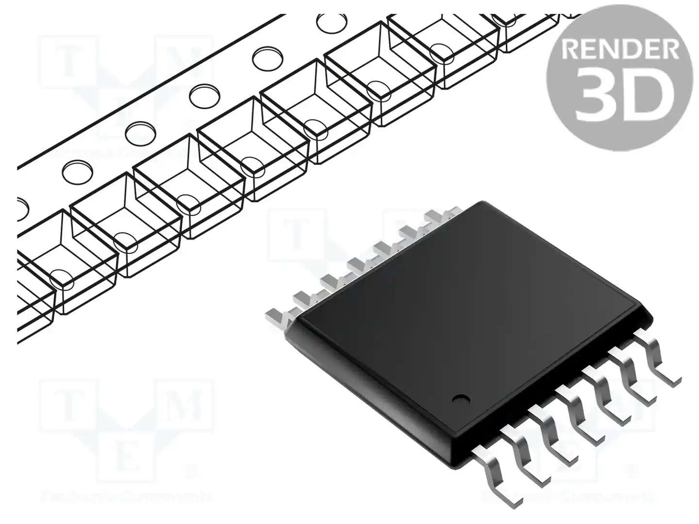 Texas Instruments SN74HCT02PWR — Ворота, инверторы