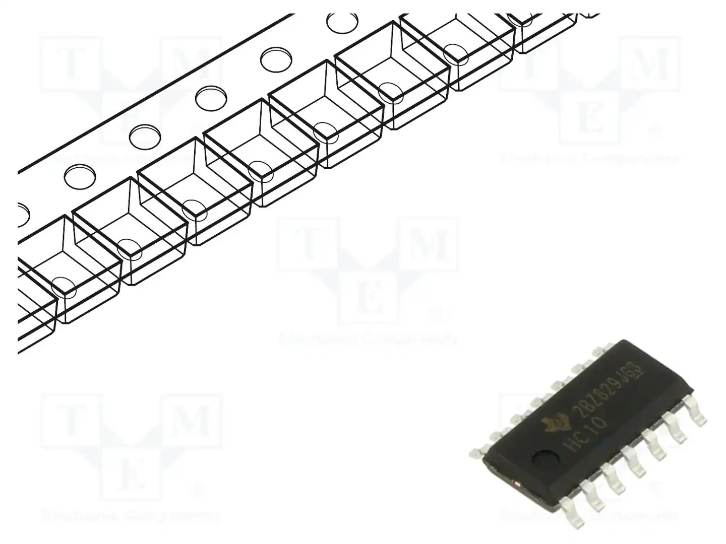 Texas Instruments SN74HC10DR — Ворота, инверторы