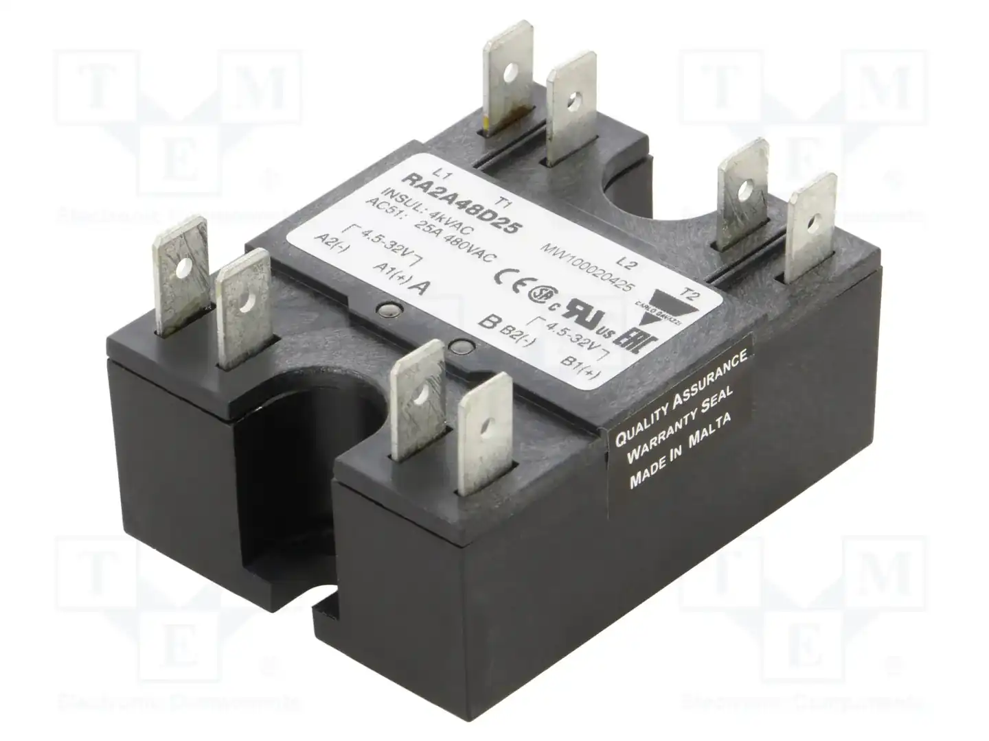 CARLO GAVAZZI RA2A48D25 — Реле SSR трехфазные
