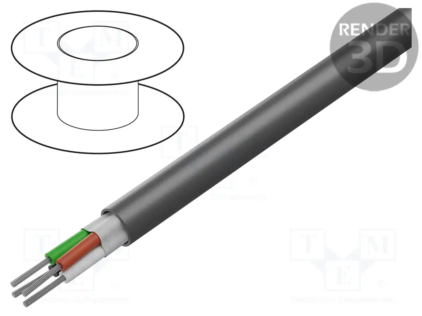 ALPHA WIRE 5064C SL005 — Провода многожильные неекранированные