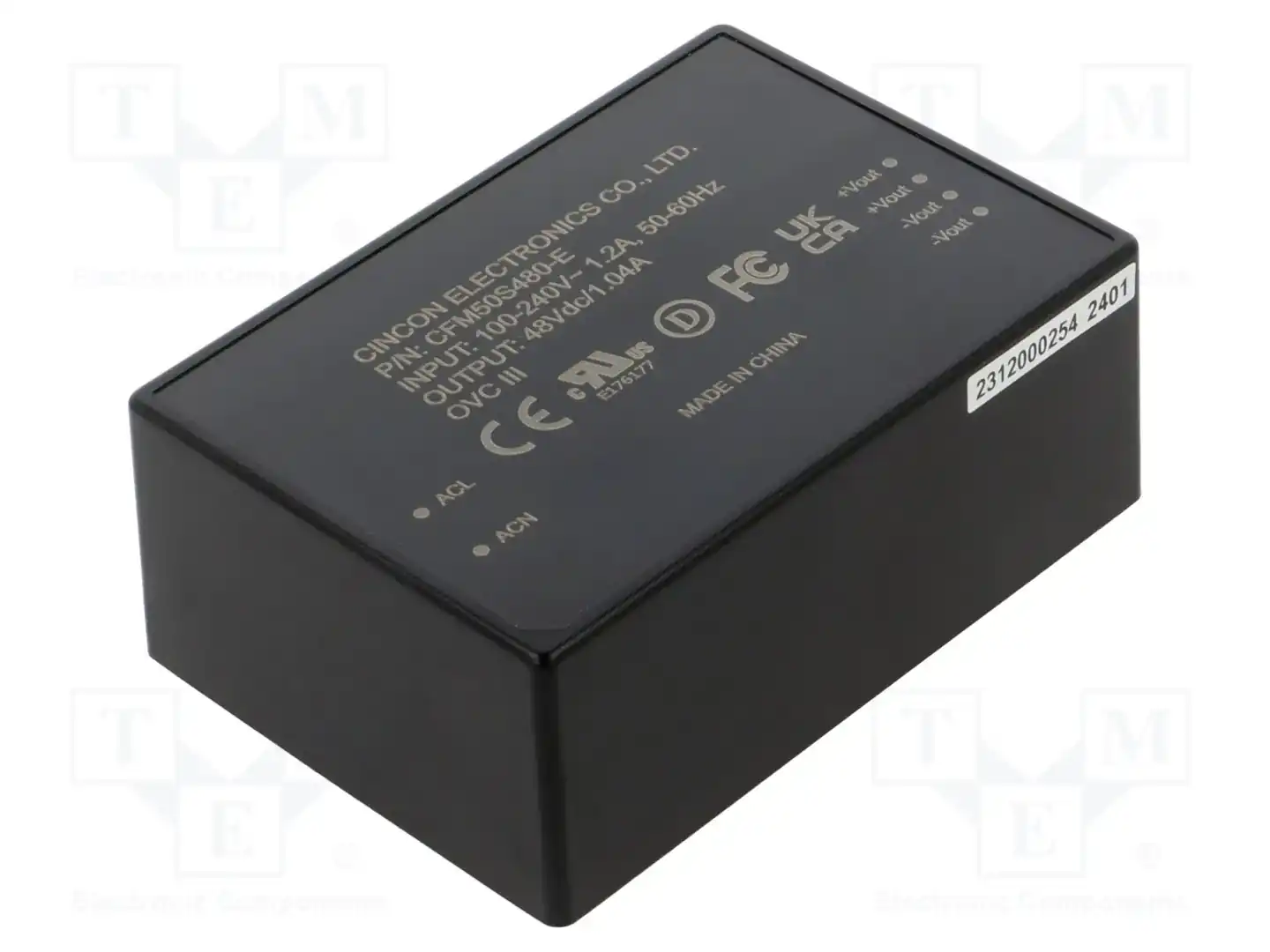 CINCON CFM50S480-E — Преобразователи AC/DC для PCB