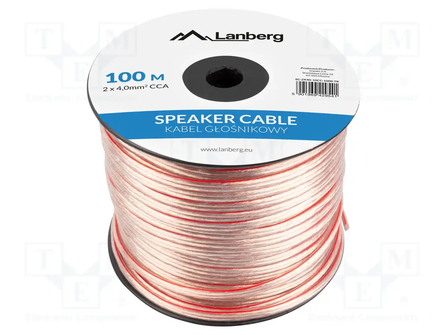 LANBERG SC-2X40-10CC-1000-TR — Провода для громкоговорителей
