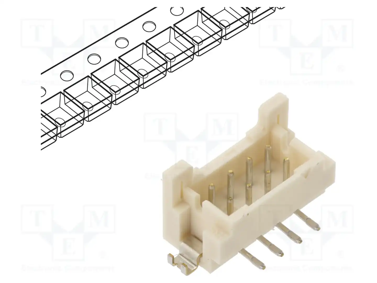 HIROSE DF11CZ-8DP-2V(27) — Разъeмы сигнальные растр 2,00мм