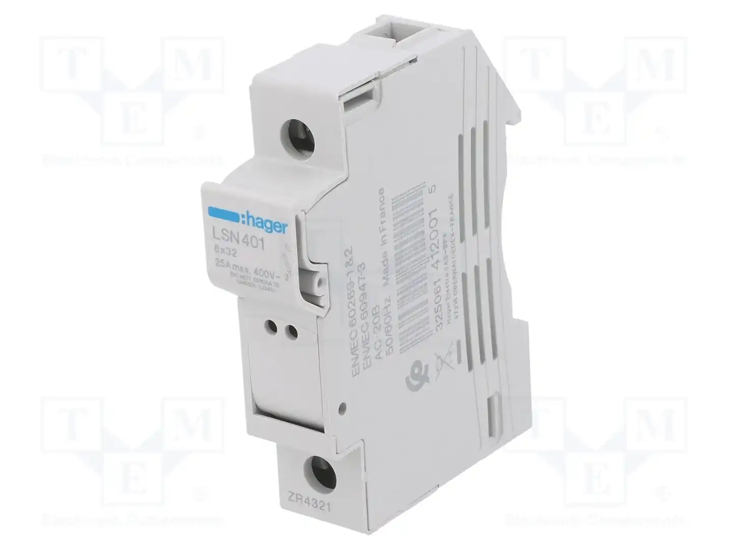 HAGER LSN401 — Гнезда предохранительные на DIN-рейку