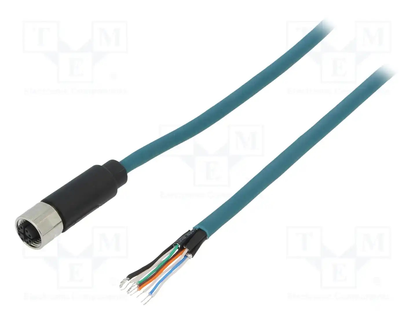 BULGIN PXPTPU12FBF08XCL020PU — Соединения M12 с проводом