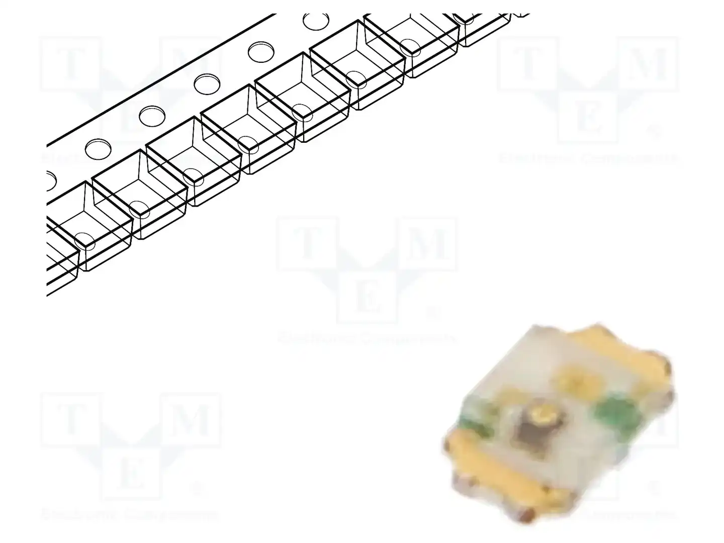 ROHM SEMICONDUCTOR SML-P12YTT86R — Светодиоды SMD цветные