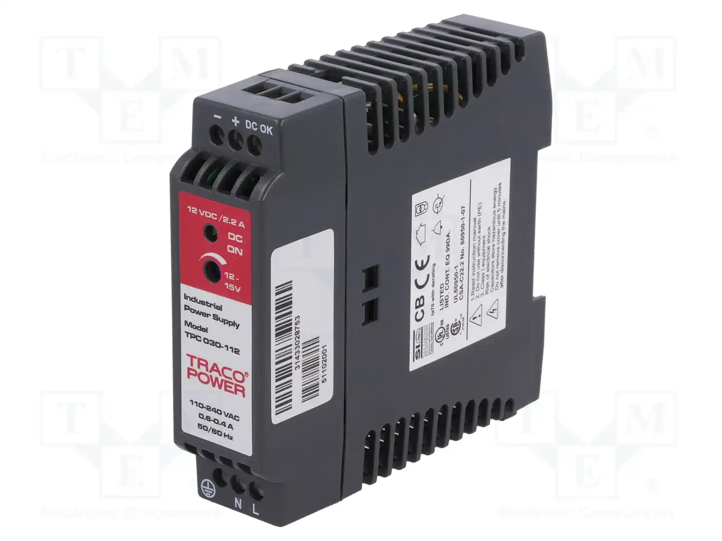 TRACO POWER TPC 030-112 — Блоки питания на DIN-рейку
