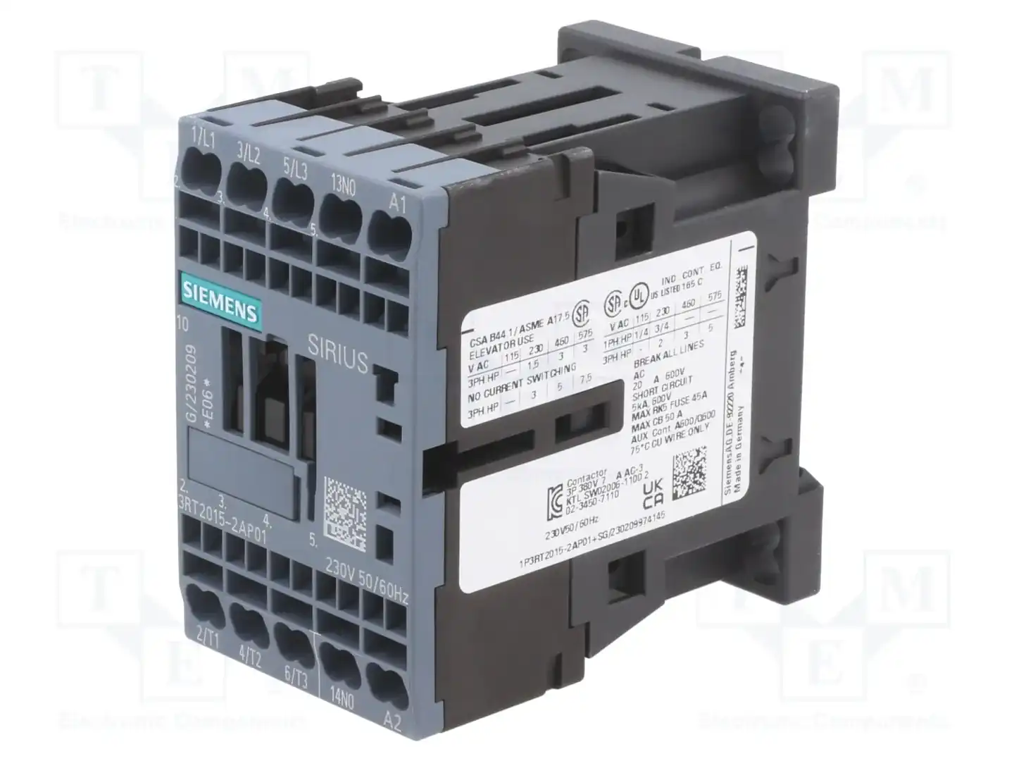 SIEMENS 3RT2015-2AP01 — Контакторы - главные модули
