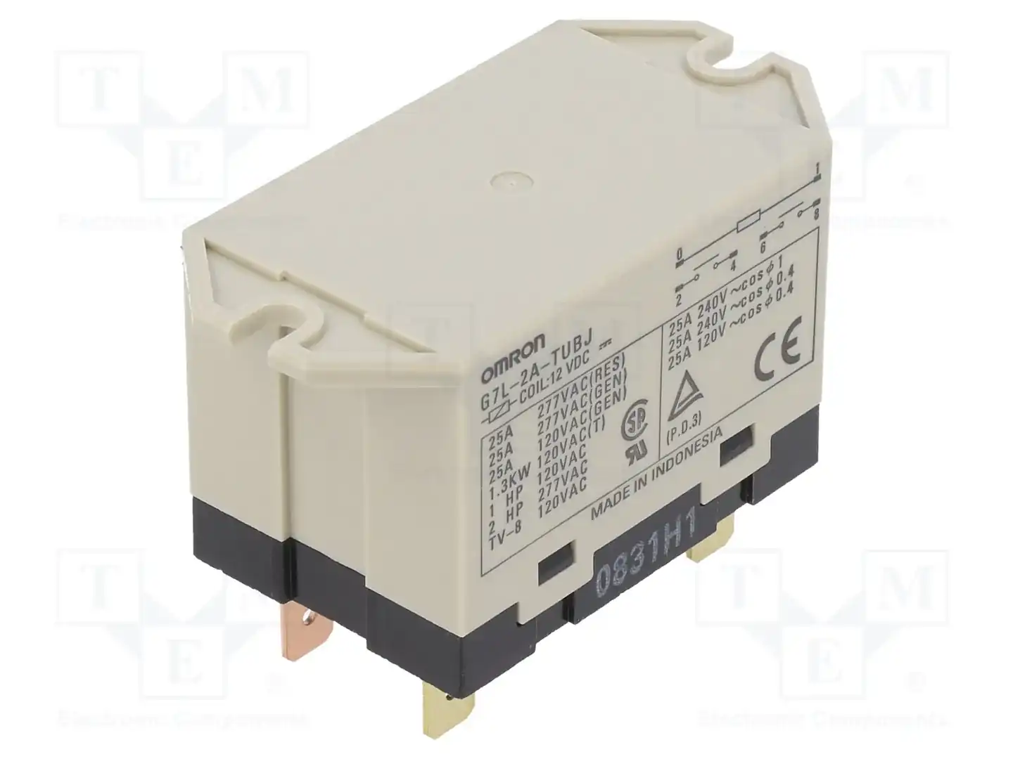 OMRON Electronic Components G7L-2A-TUBJ DC12 — Электромагнитное реле мощности