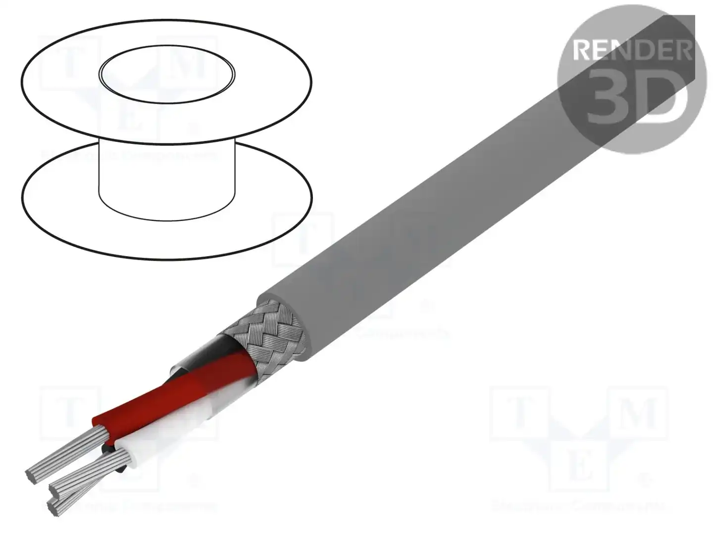 ALPHA WIRE 5542 SL005 — Провода многожильные экранированные
