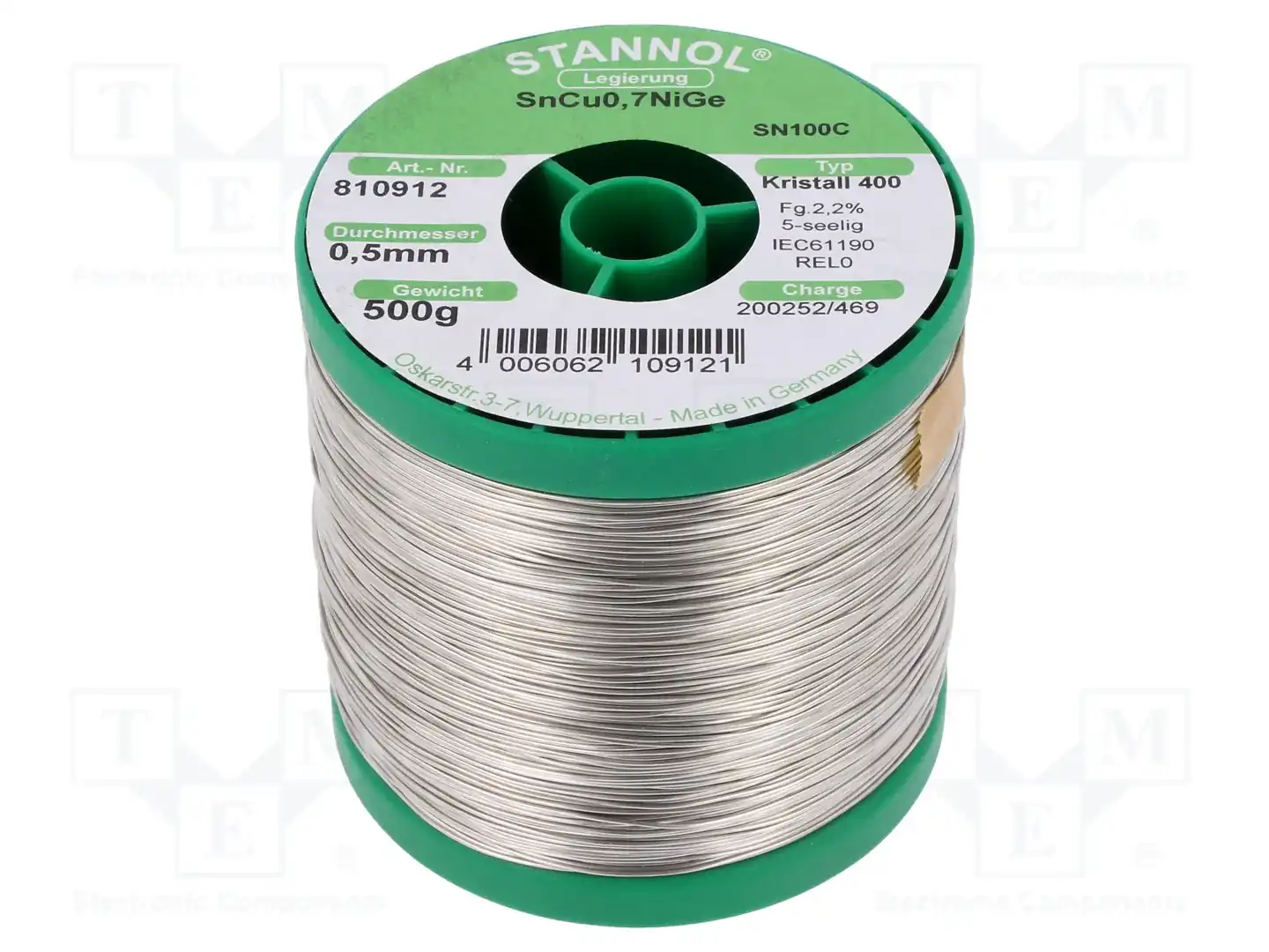 STANNOL 810912 — Паяльные провода бессвинцовые