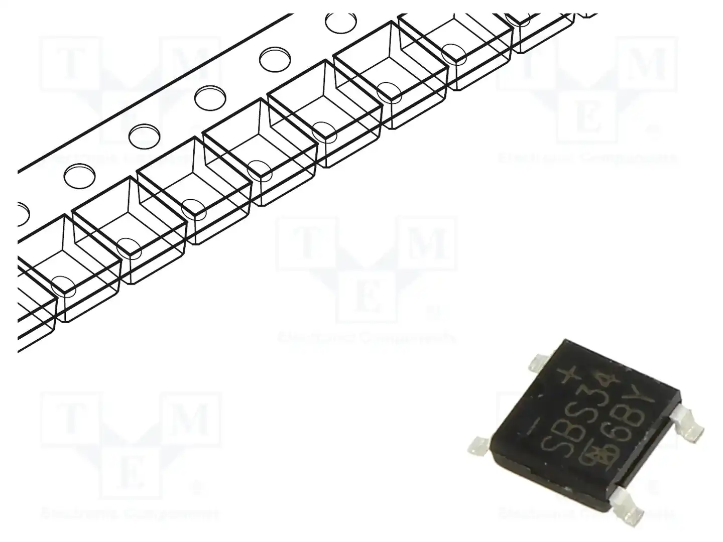 TAIWAN SEMICONDUCTOR SBS34 — Однофазные мосты диодные SMD/THT