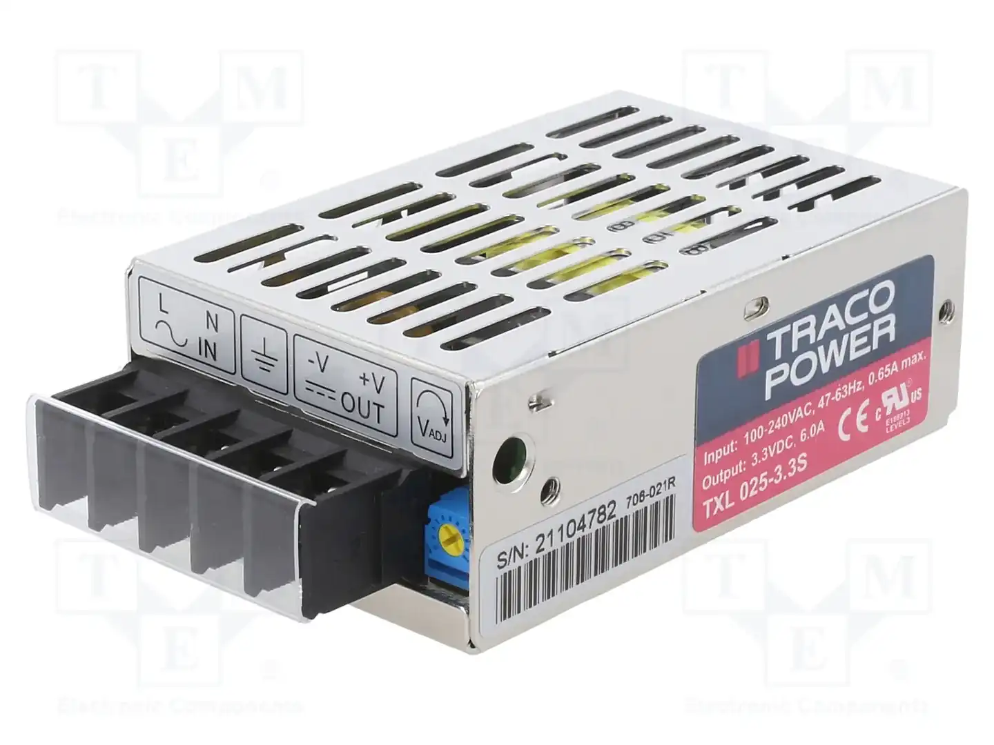 TRACO POWER TXL 025-3.3S — Блоки питания для встраивания