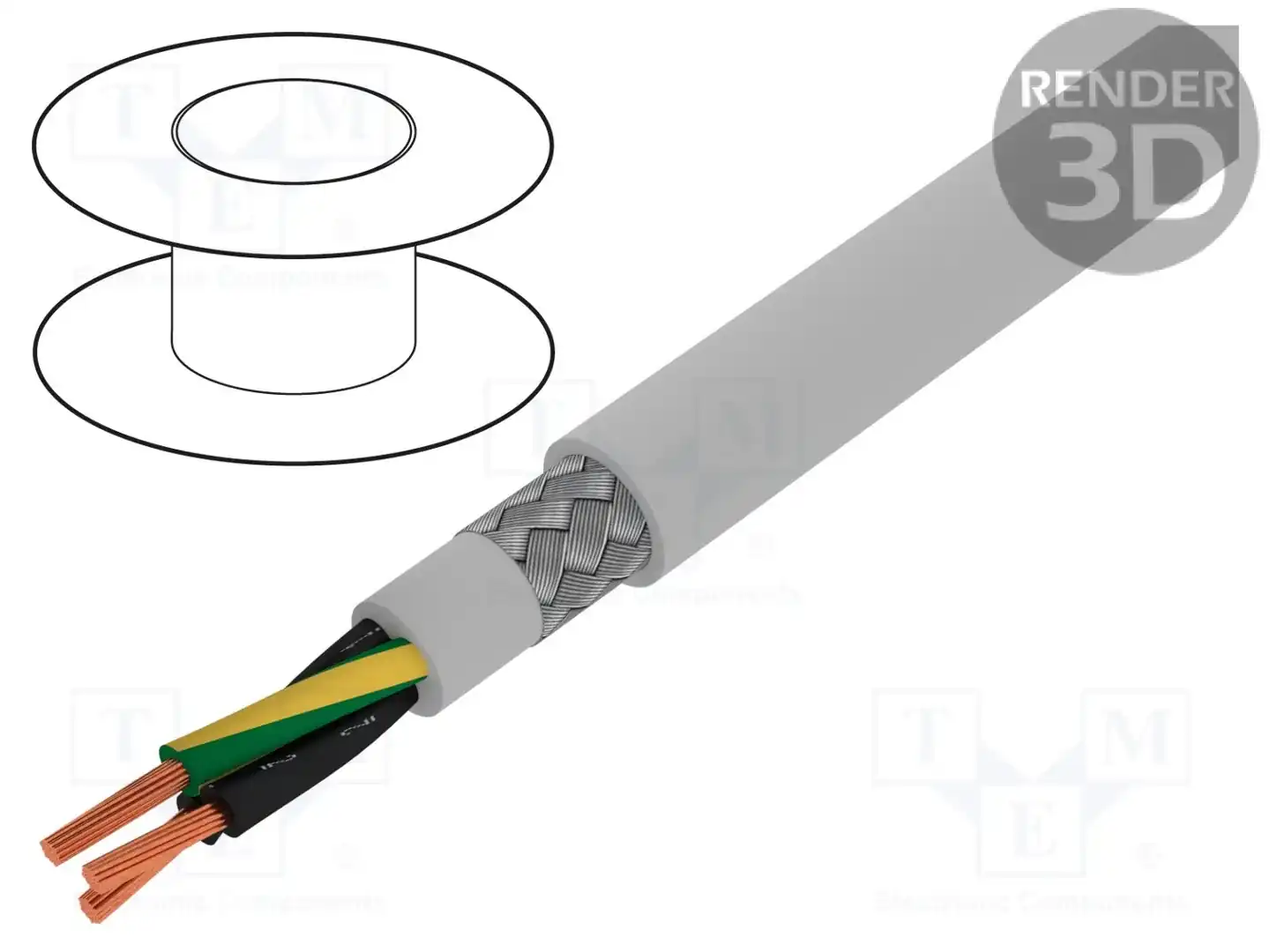 ALPHA WIRE 470315CY GE033 — Провода многожильные экранированные