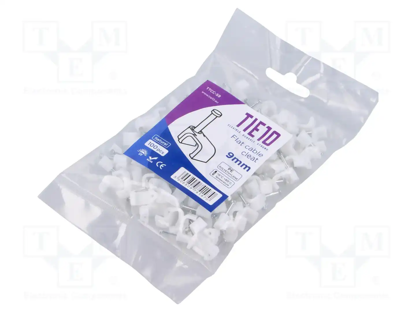 TIE10 TTCC-S9W — Держатели, скобы для кабелей