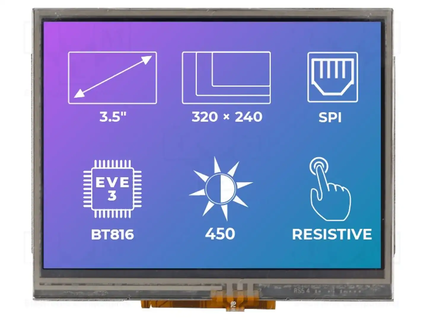 Riverdi RVT35AHBNWR00 — Интеллигентные дисплеи