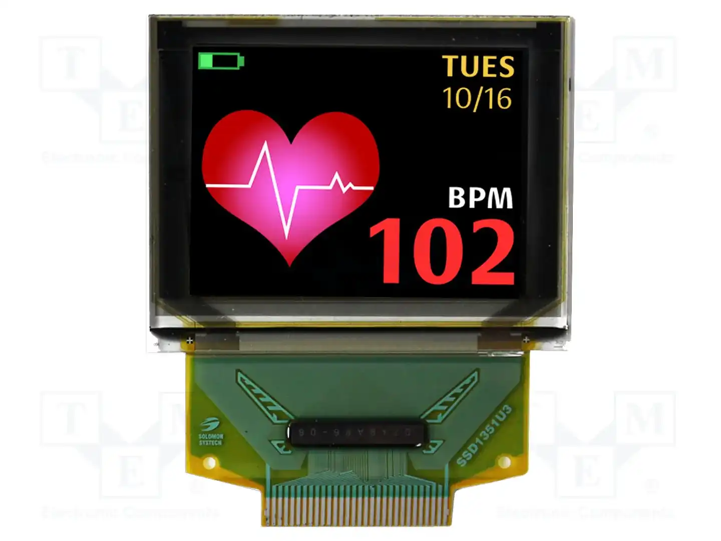 NEWHAVEN DISPLAY INTERNATIONAL NHD-1.27-12896G — Дисплеи OLED графические