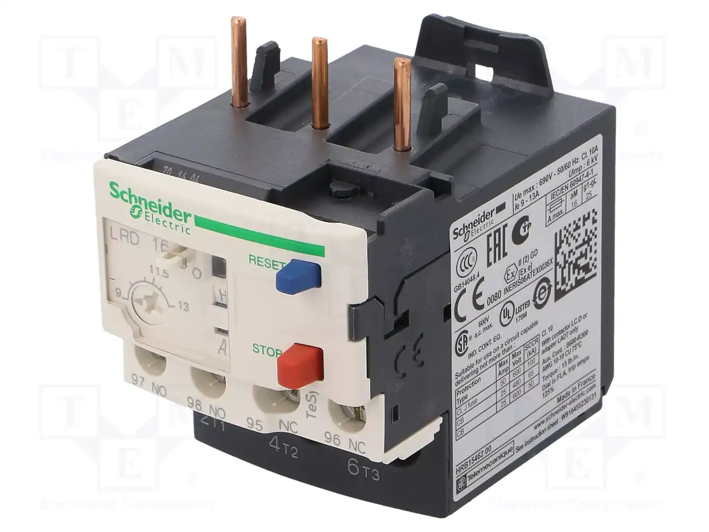 SCHNEIDER ELECTRIC LRD16 — Контакторы - дополнительное оборудование