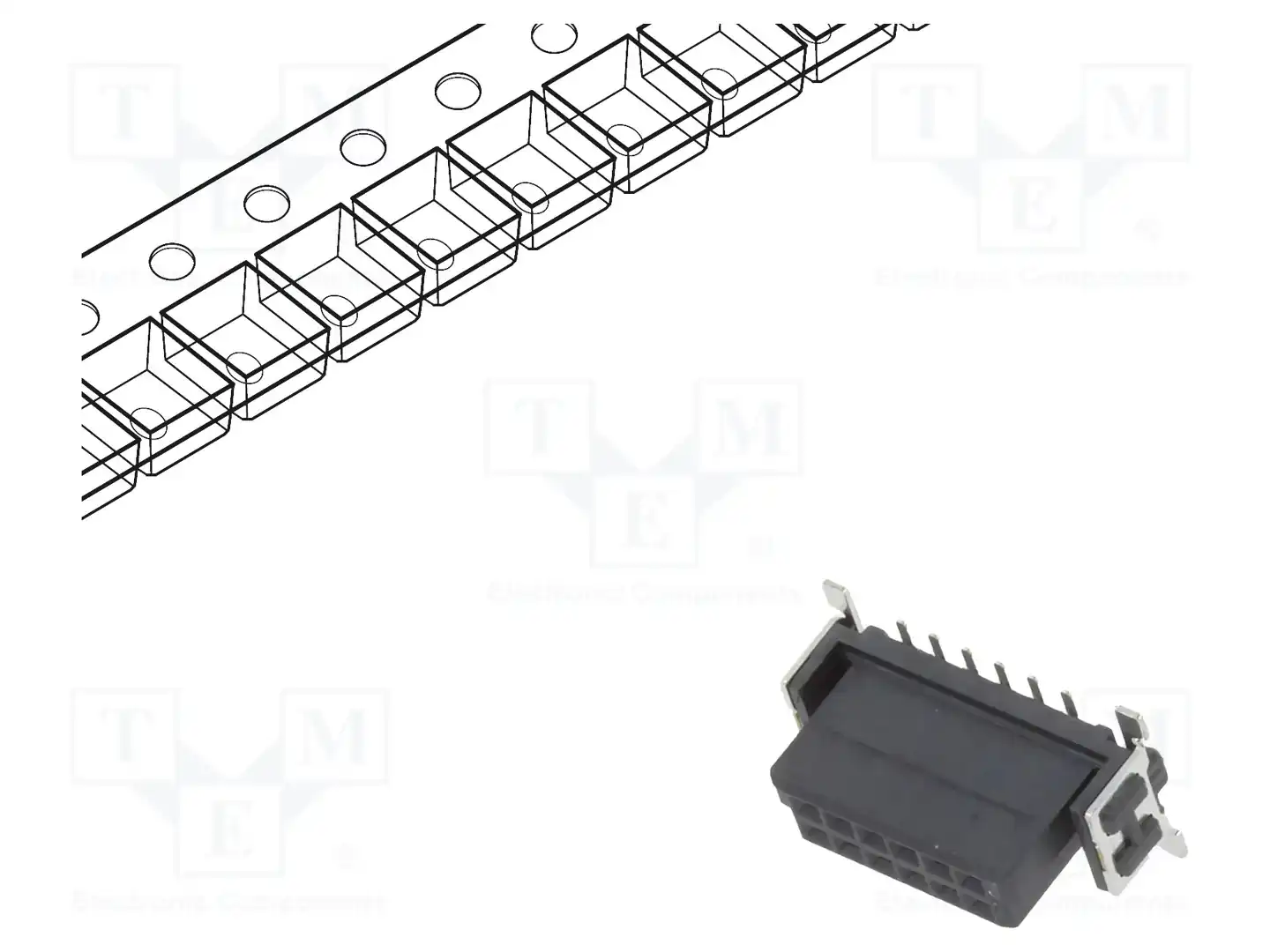 ADAM TECH ESMC-F-12-SGS-SMT-A-PP-T/R — Разъeмы пластина - пластина