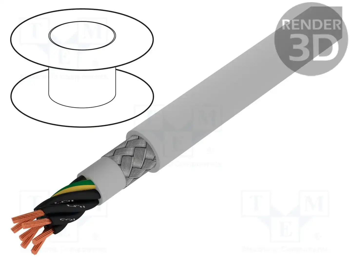 ALPHA WIRE 470071CY GE033 — Провода многожильные экранированные