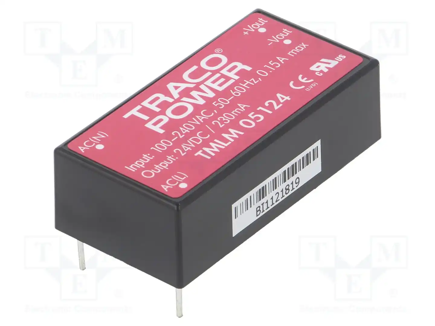TRACO POWER TMLM 05124 — Преобразователи AC/DC для PCB