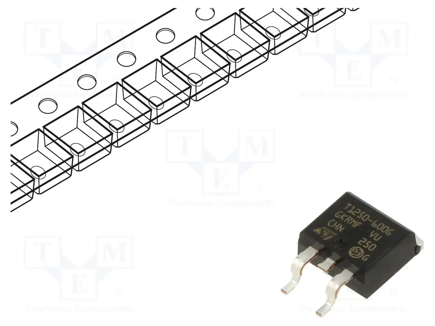 STMicroelectronics T1250-600G-TR — Симисторы