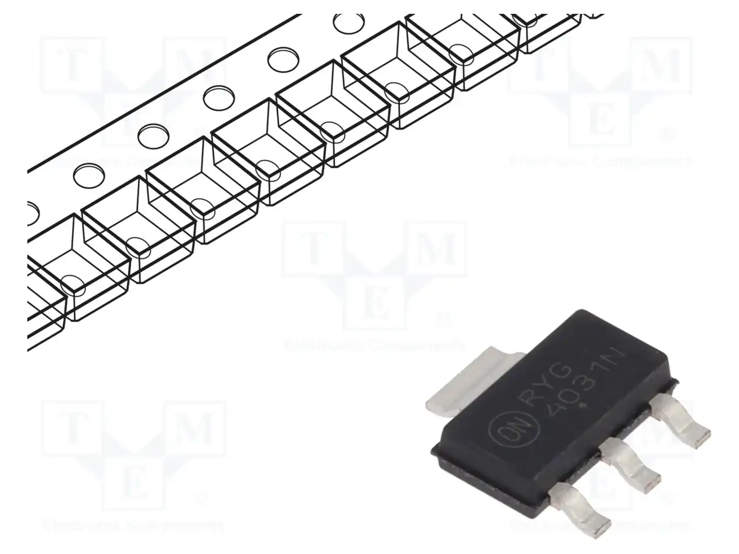 onsemi NJT4031NT1G — Транзисторы NPN SMD