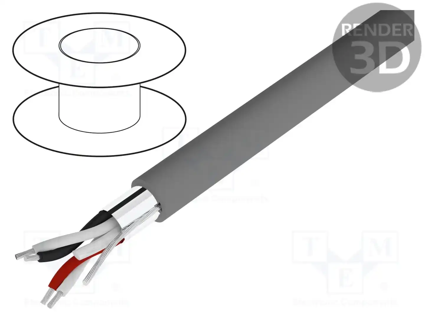 ALPHA WIRE 5472C SL005 — Провода многожильные экранированные