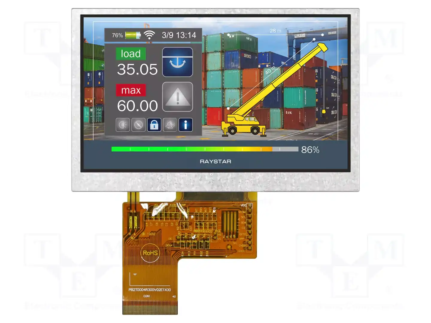 RAYSTAR OPTRONICS RFE430V-AIH-DNN — Дисплеи TFT