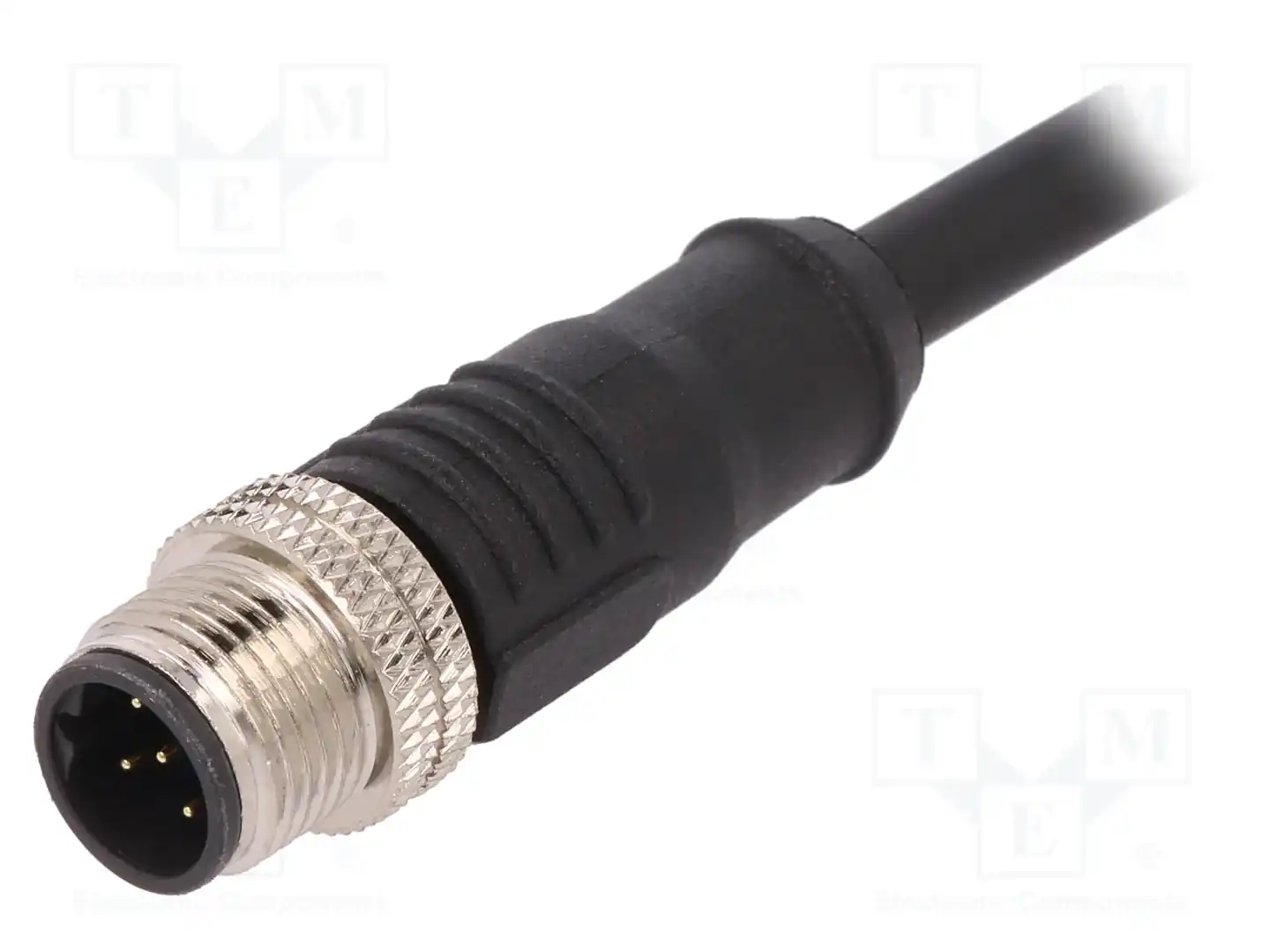 BULGIN PXPTPU12FIM05BCL010PUR — Соединения M12 с проводом