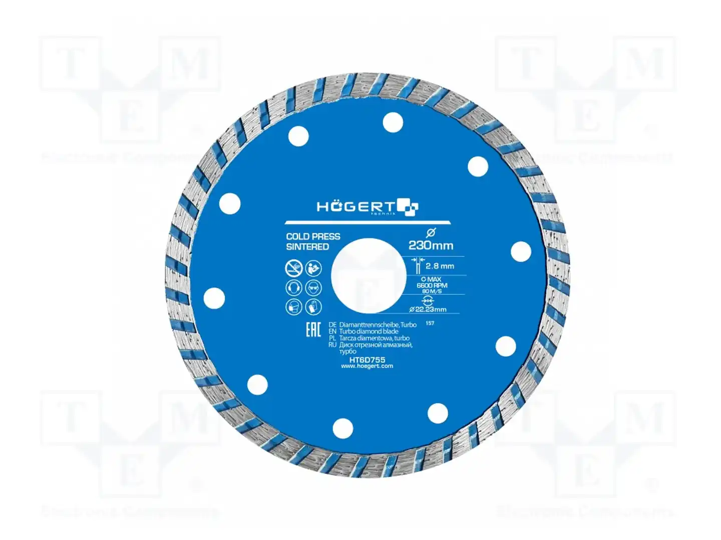 HÖGERT TECHNIK HT6D755 — Диски для резки и шлифовки