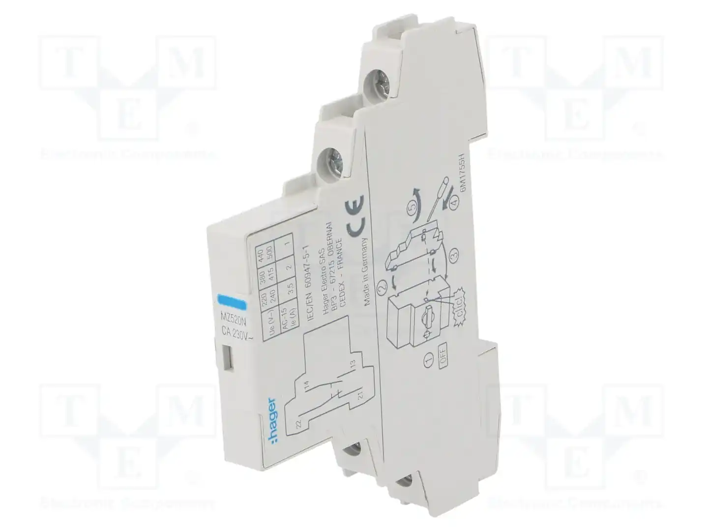 HAGER MZ520N — Аксессуары для монтажа