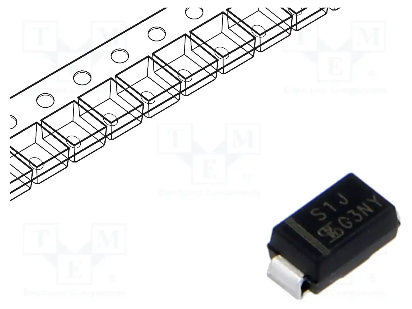 TAIWAN SEMICONDUCTOR S1J — Универсальные диоды SMD