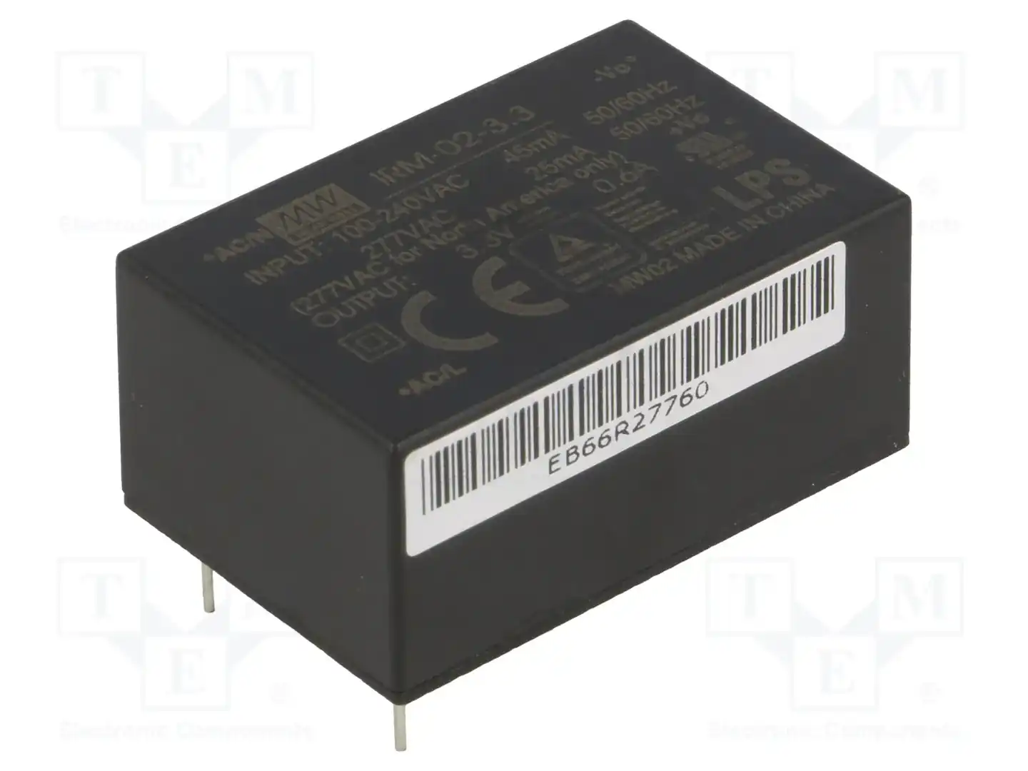 MEAN WELL IRM-02-3.3 — Преобразователи AC/DC для PCB