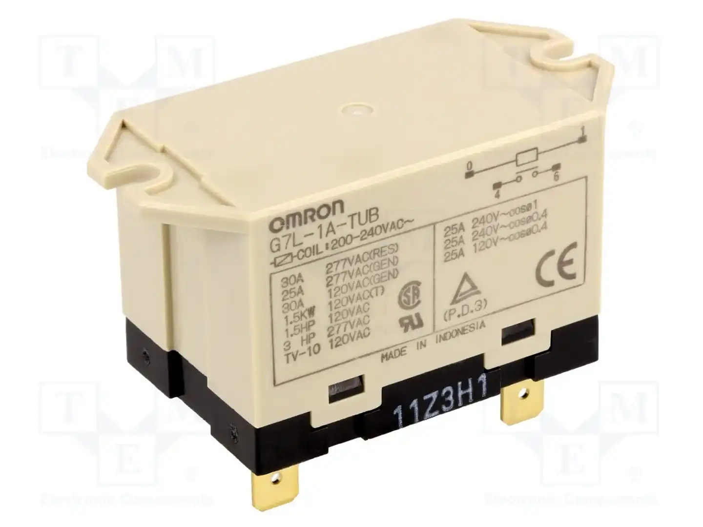 OMRON Electronic Components G7L-1A-TUB 200/240VAC — Электромагнитное реле мощности