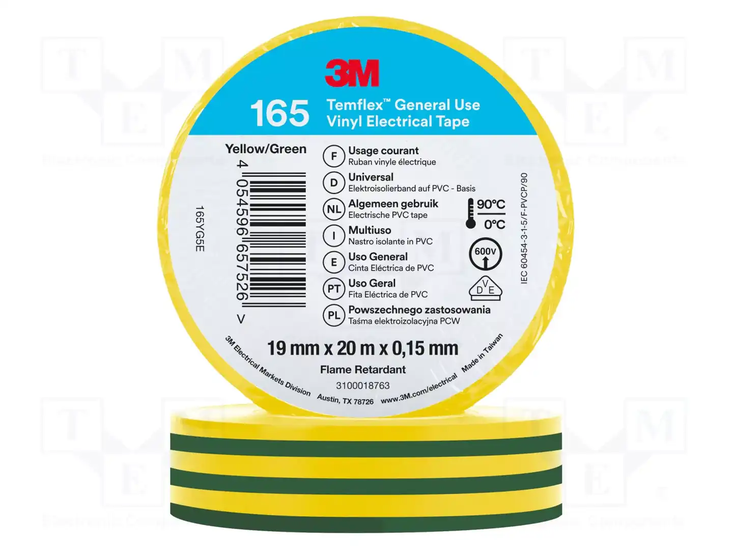 3M 165YG5E TEMFLEX — Ленты изоляционные