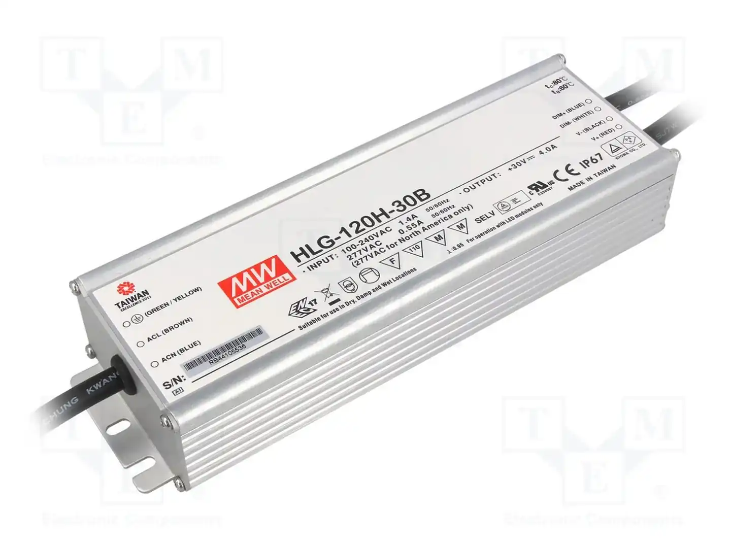 MEAN WELL HLG-120H-30B — Блоки питания для LED