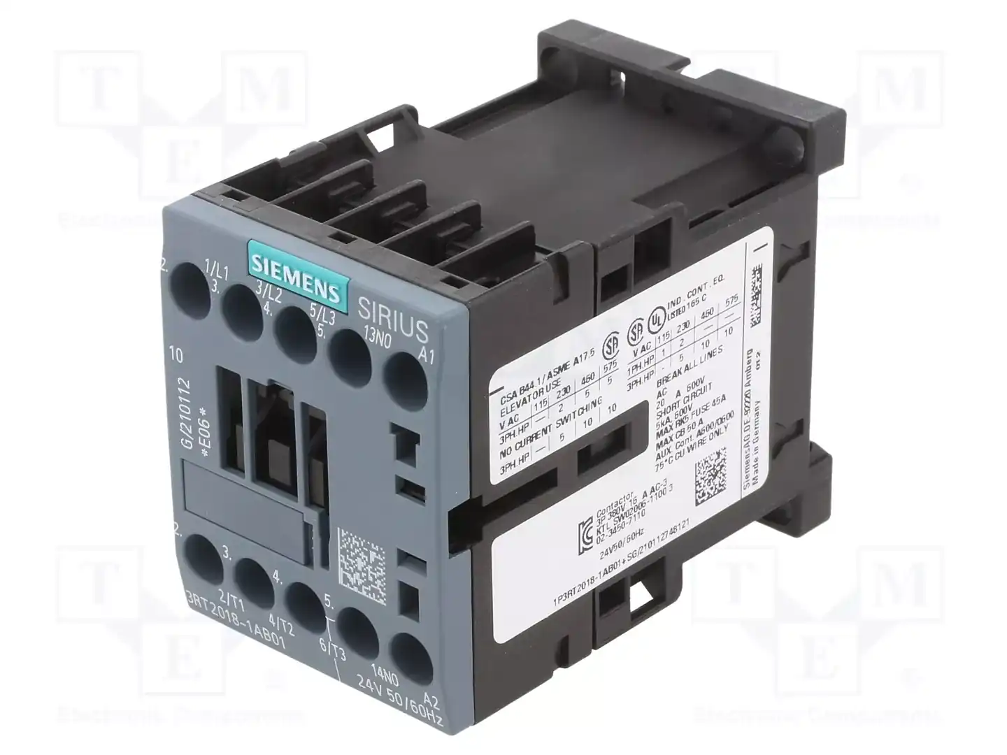 SIEMENS 3RT2018-1AB01 — Контакторы - главные модули
