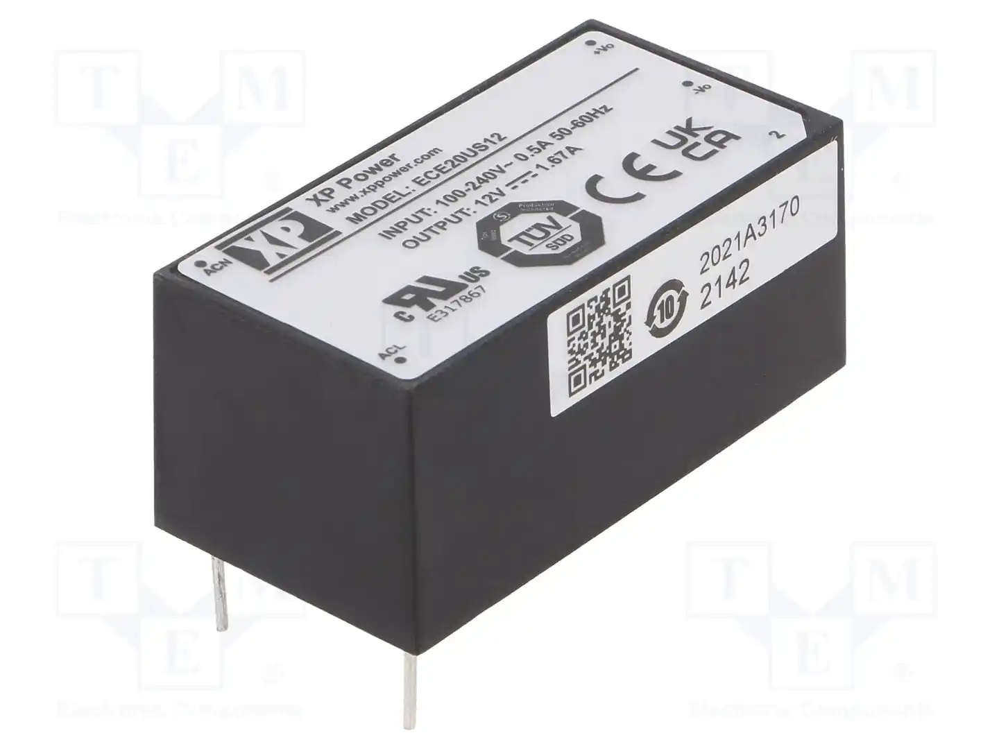 XP POWER ECE20US12 — Преобразователи AC/DC для PCB