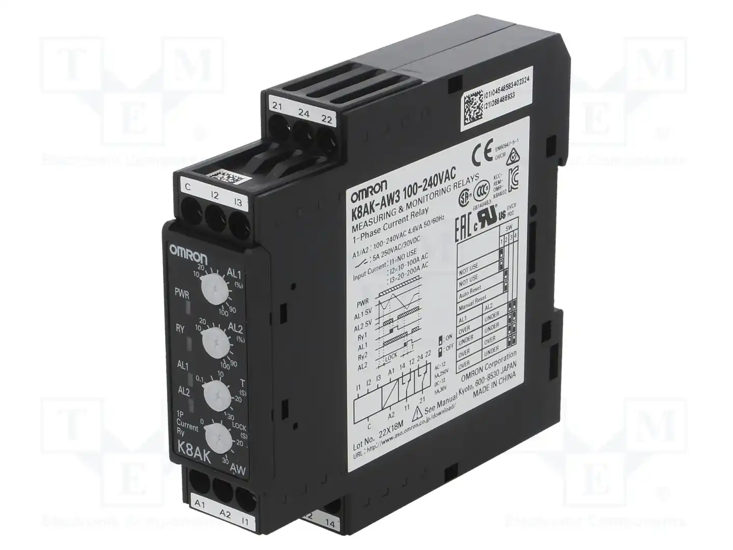 OMRON K8AK-AW3 100-240VAC — Контрольные реле
