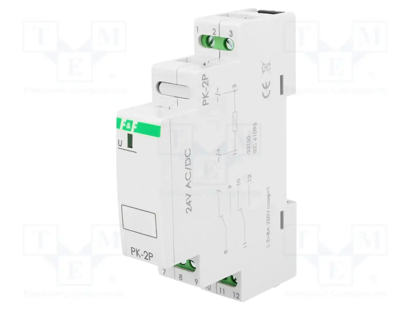 F&F PK-2P-24V — Монтажные реле