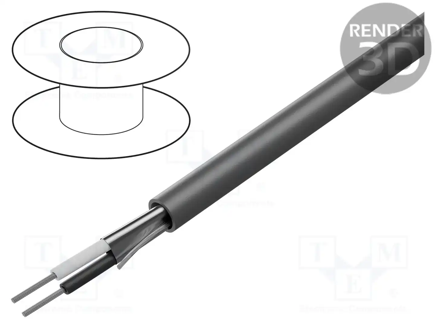 ALPHA WIRE 2400C SL001 — Провода многожильные экранированные