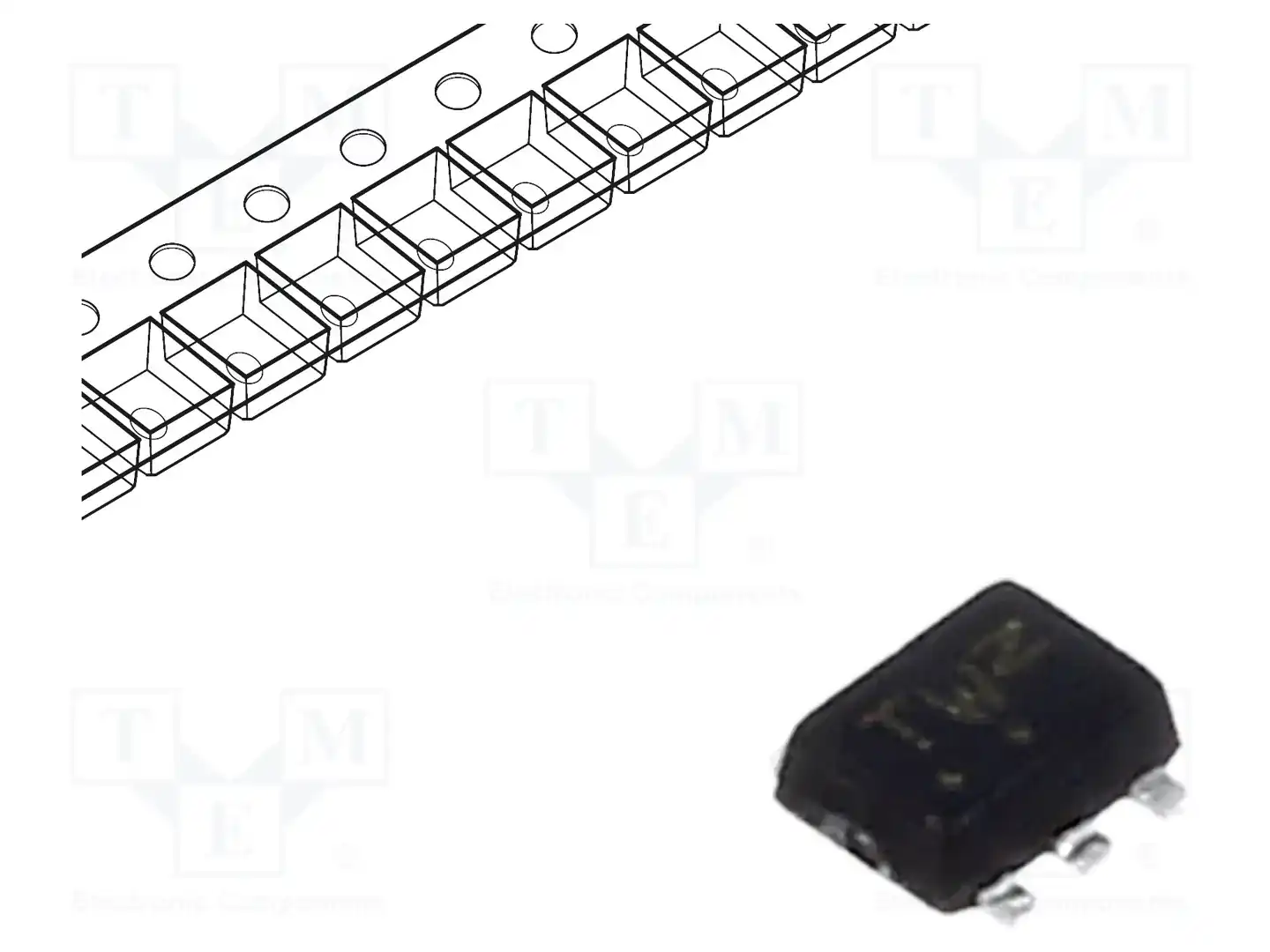 onsemi NTZD3155CT2G — Транзисторы многоканальные
