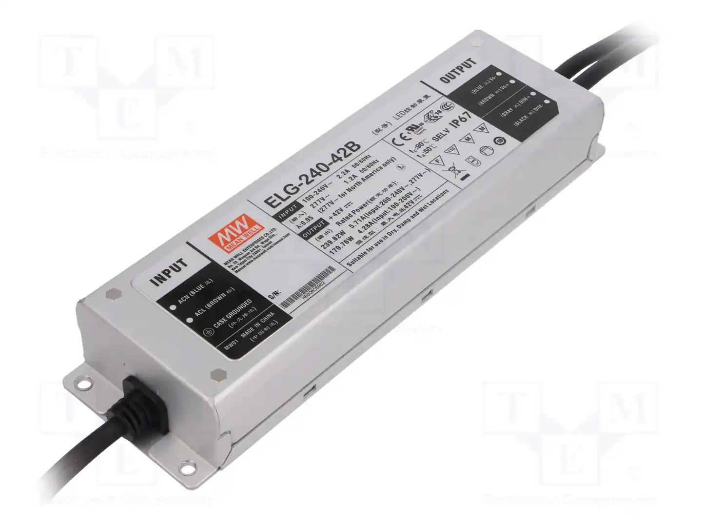 MEAN WELL ELG-240-42B — Блоки питания для LED